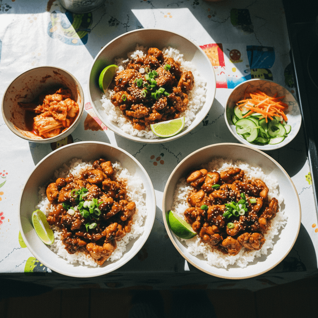 Bulgogi Chicken and Rice Bowls