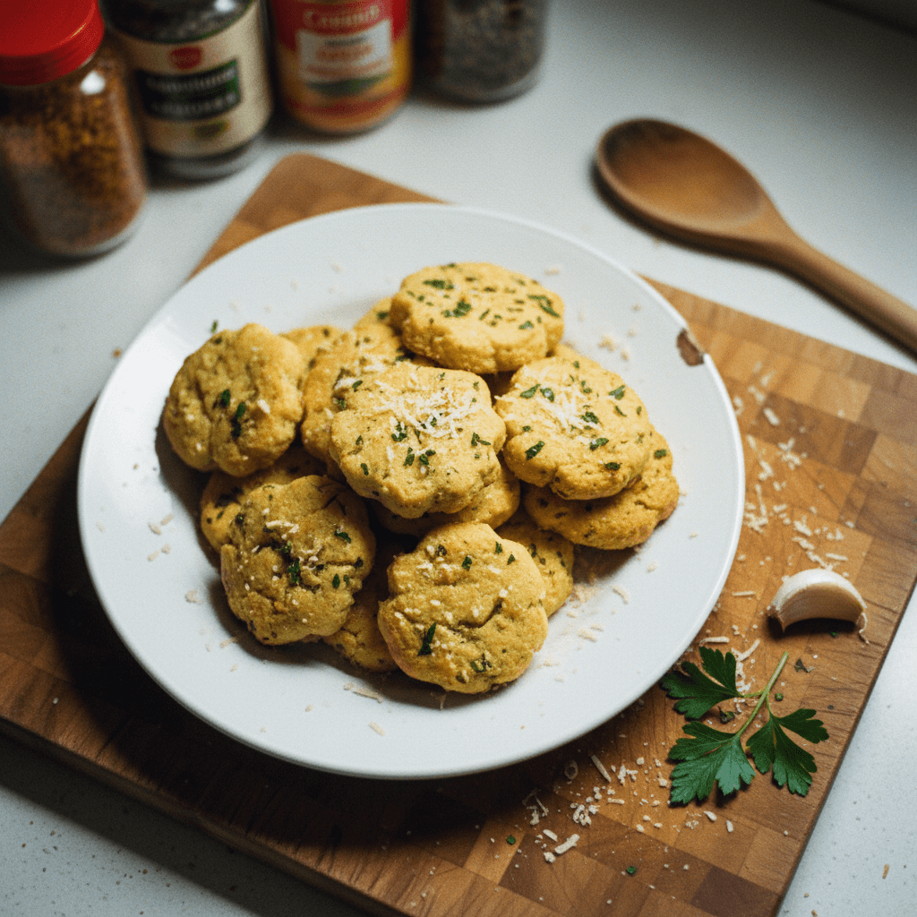 Biscoito de Alho e Parmesão