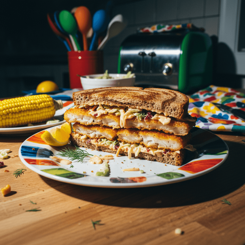 Fried Fish Reuben