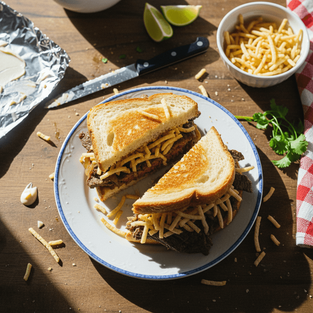 Pan con Bistec