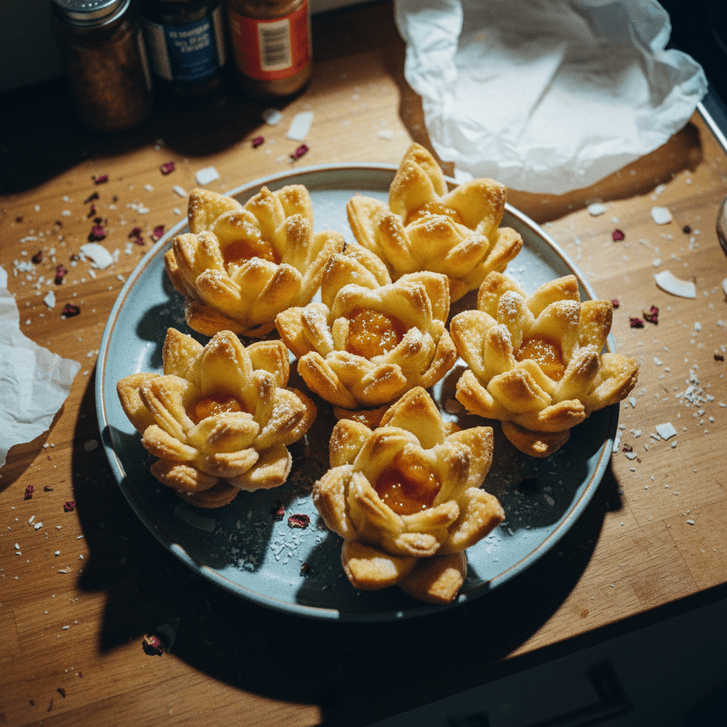 Un Pastelito que Florece como una Flor