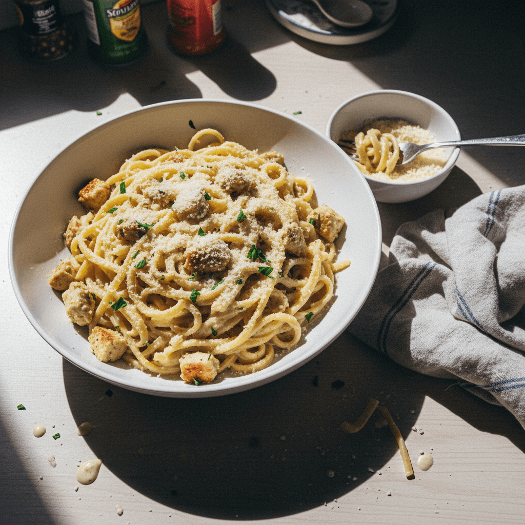 Creamy Chicken Alfredo Pasta