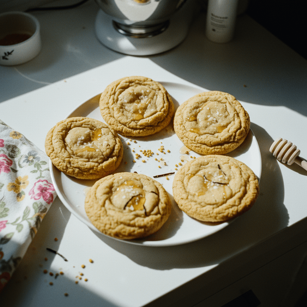 Salted Honey and Vanilla Cookies