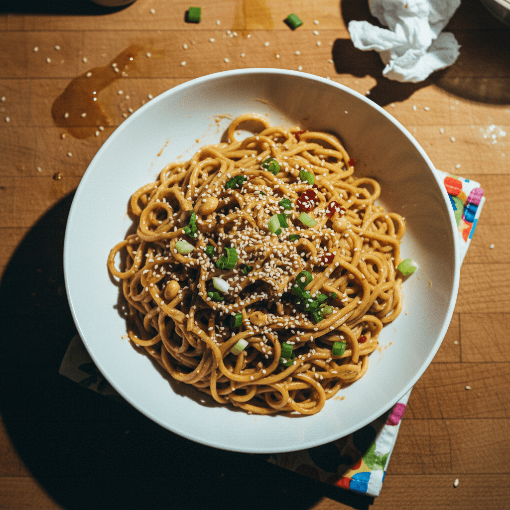 Quick Peanut Butter Noodles