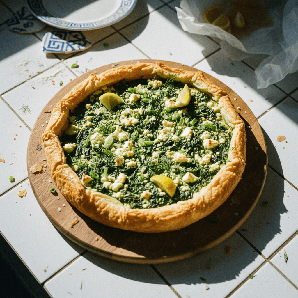 Spanakopita-inspired Spinach & Feta Tart