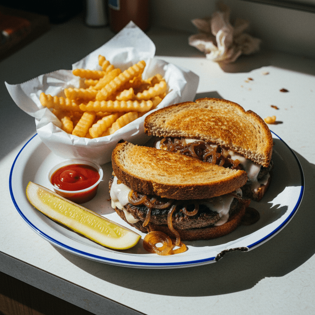 Classic Patty Melt with Caramelized Onions