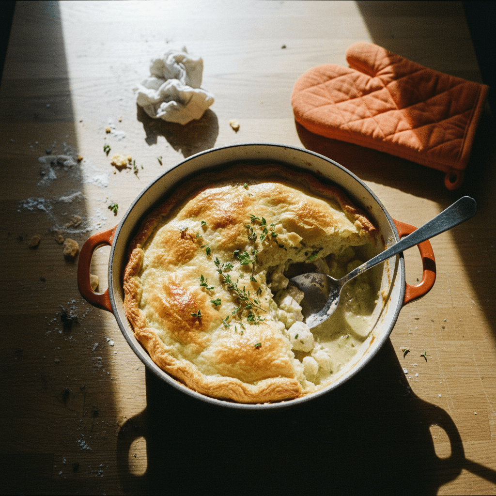 One Pot Chicken & Leek Pie