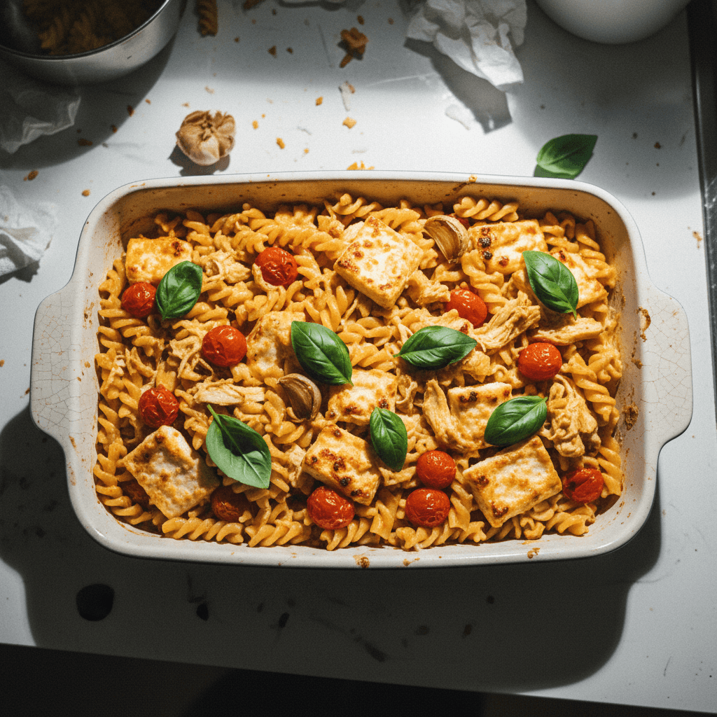 Feta & Chicken Pasta Bake
