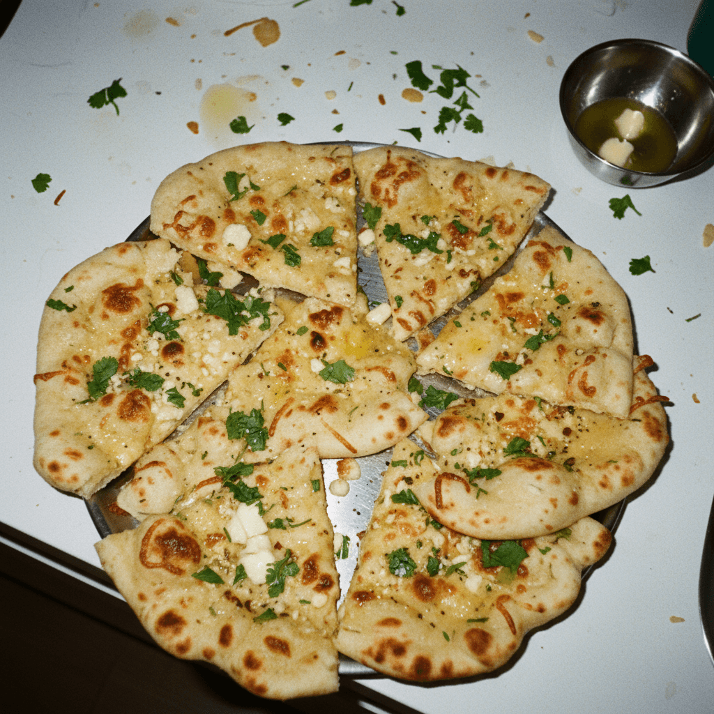 Cheesy Garlic Naan