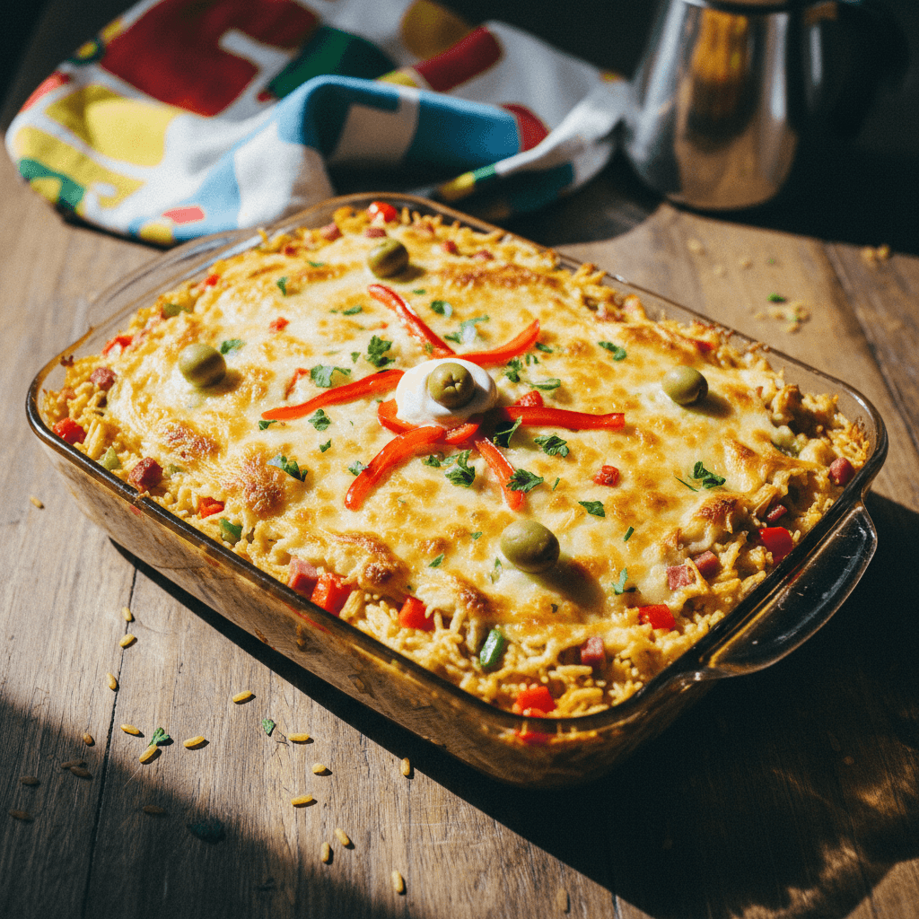 Authentic Cuban Arroz Imperial (Rice Casserole)