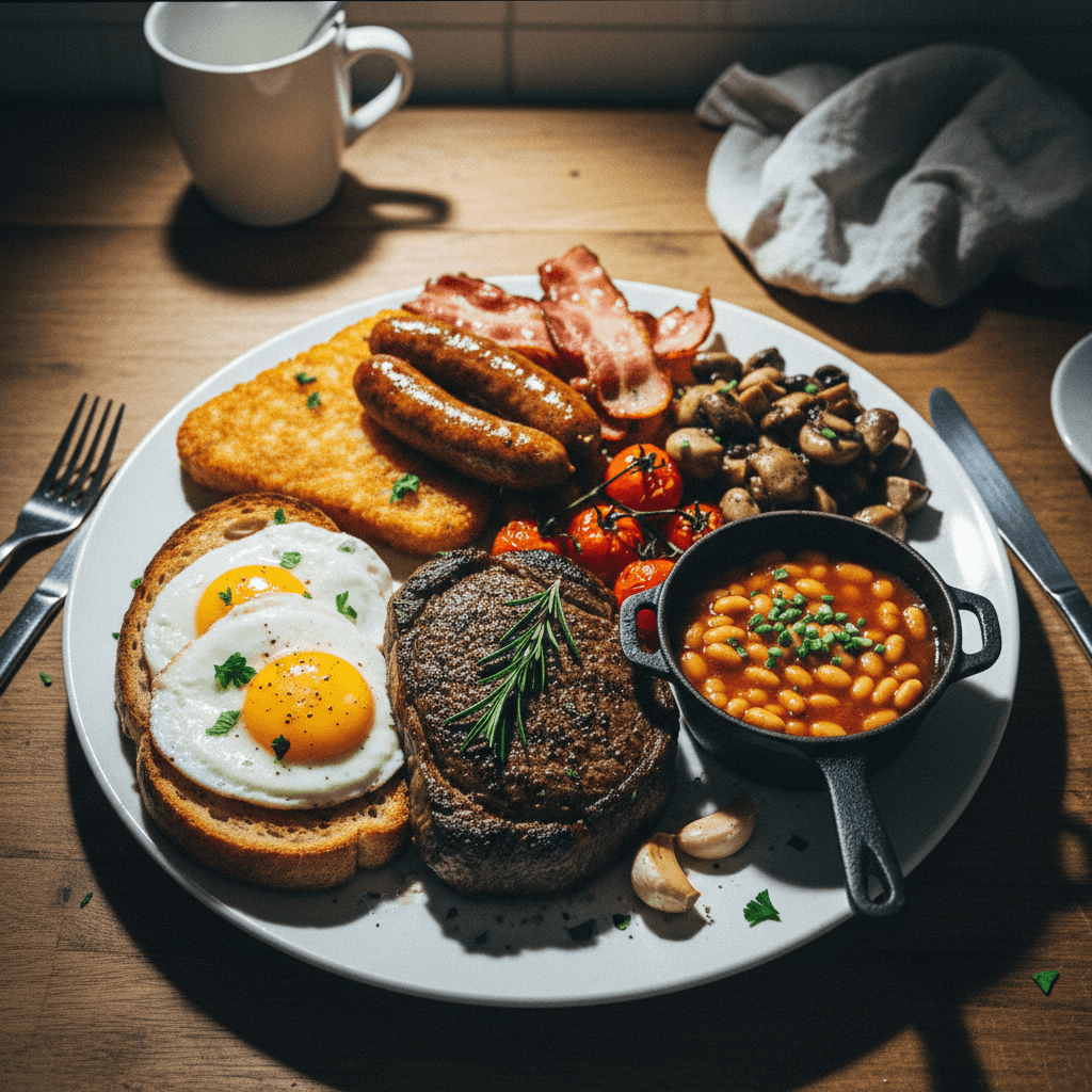 English Breakfast with Tenderloin