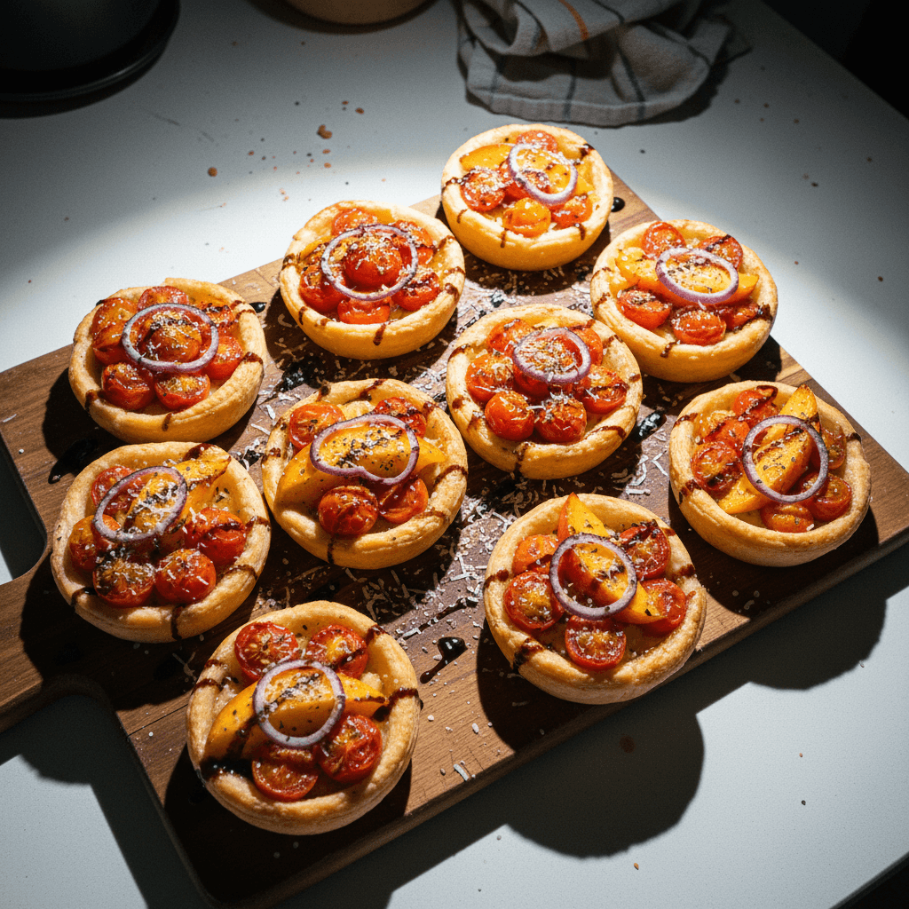 Minis Tartes Tatin aux Ăchalotes CaramĂ©lisĂ©es