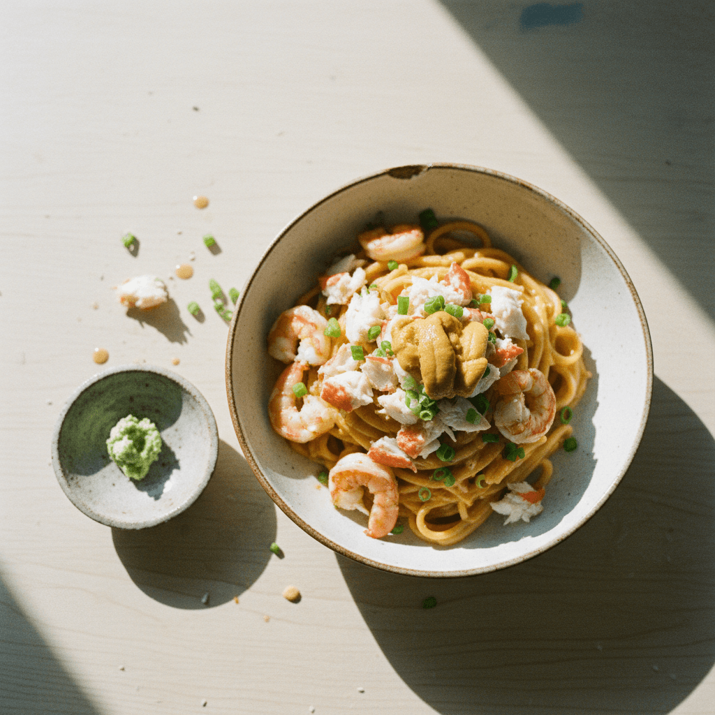 Seafood Tomato Cream Pasta