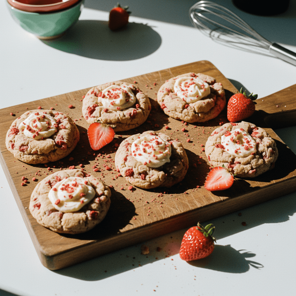 Strawberry Cheesecake Cookies