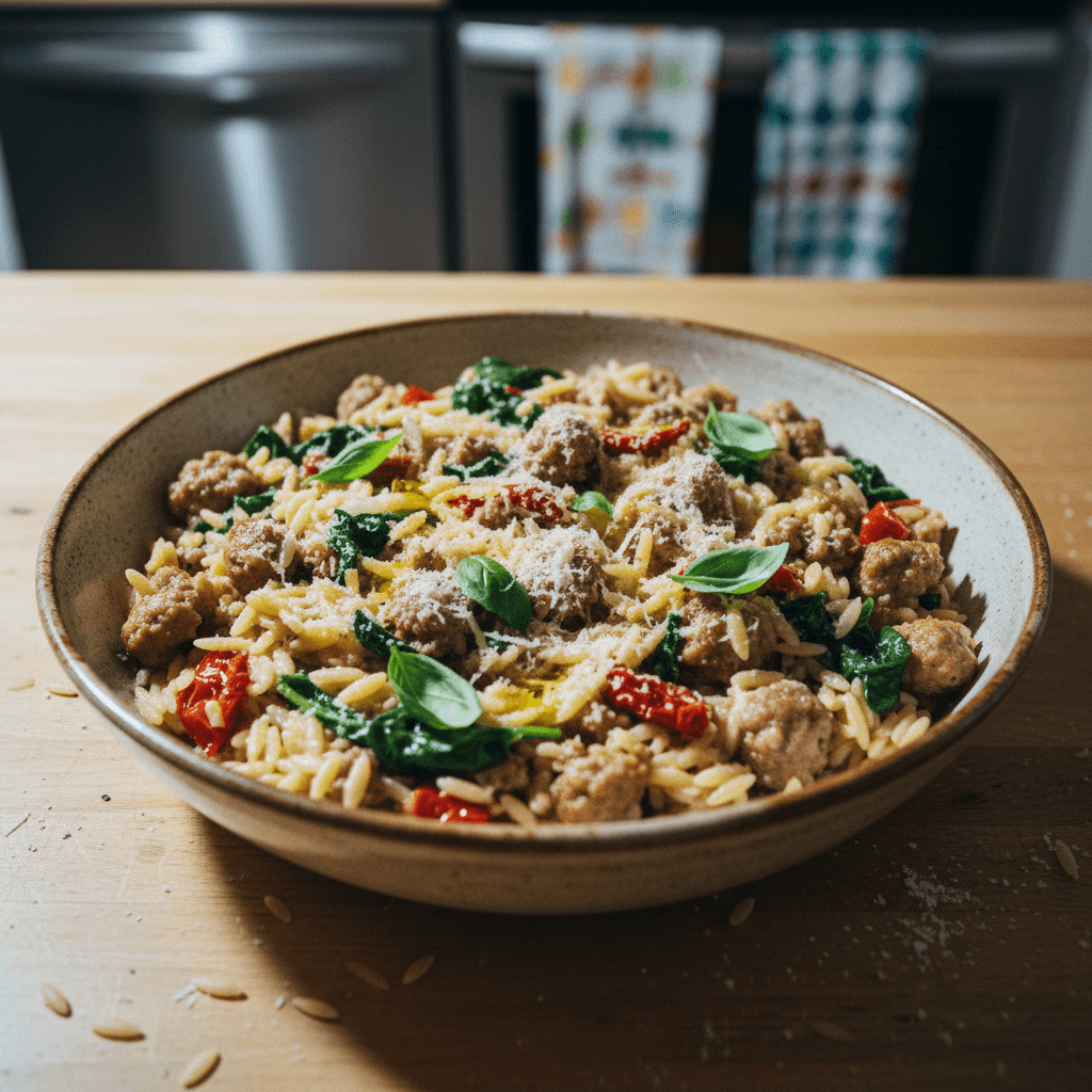 Italian Sausage Orzo