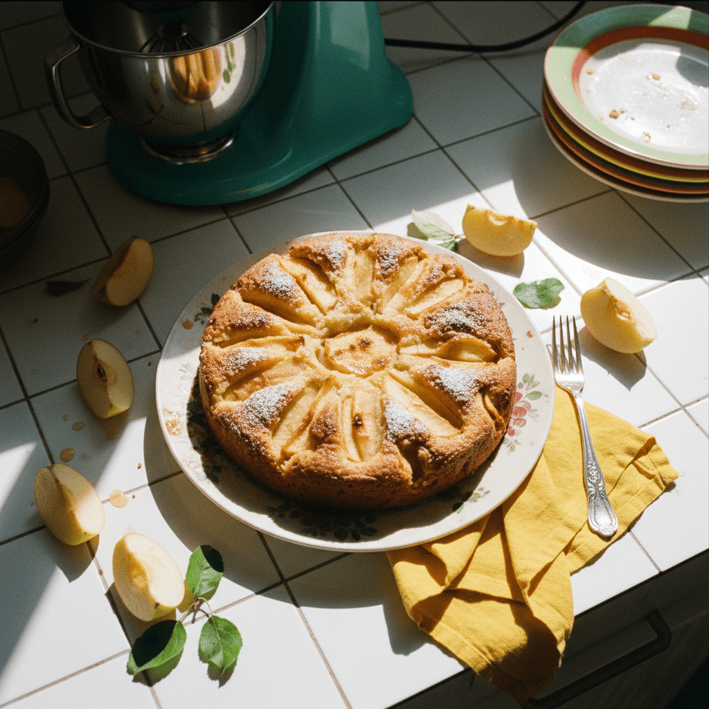 Versunkener Apfelkuchen (Sunken Apple Cake)