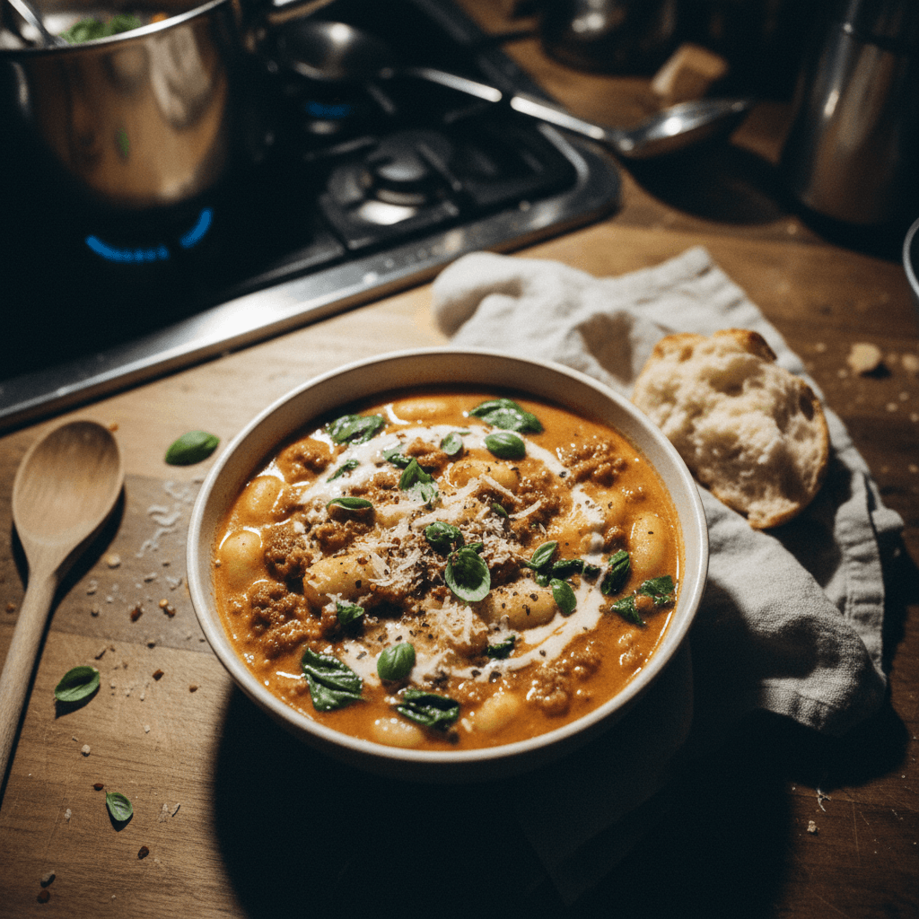 Italian Sausage Gnocchi Soup