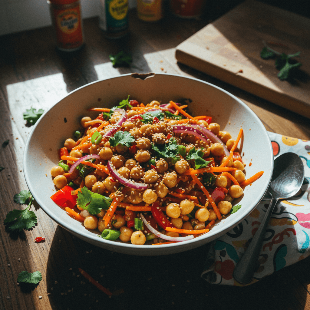 Fresh & Healthy Thai Chickpea Salad