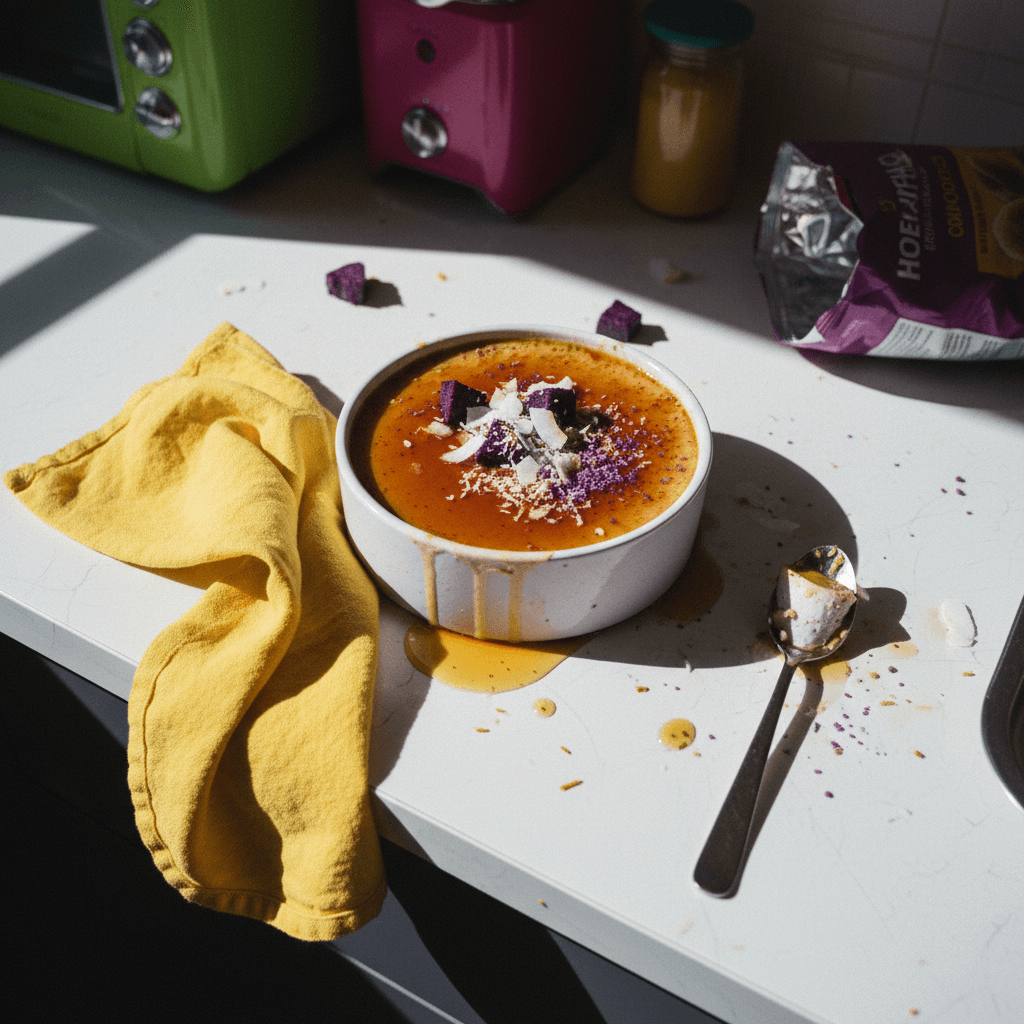 VITA High-Protein Ube Flan
