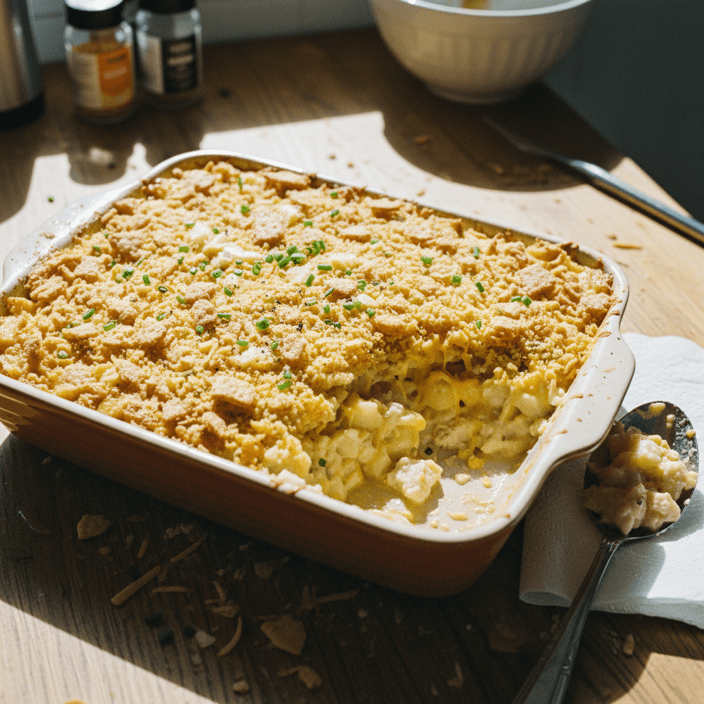 Chicken Funeral Potato Casserole