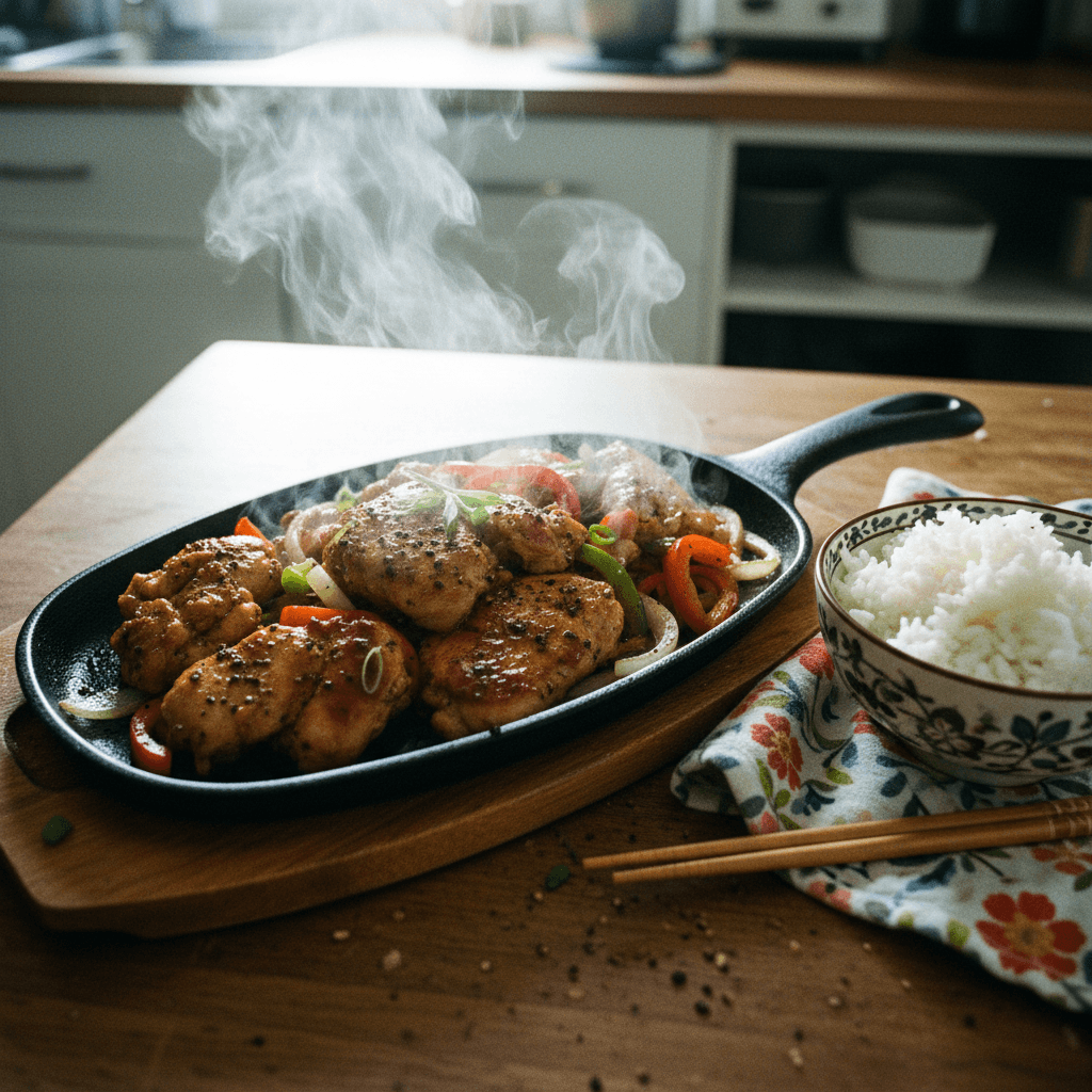 Sizzling Black Pepper Chicken