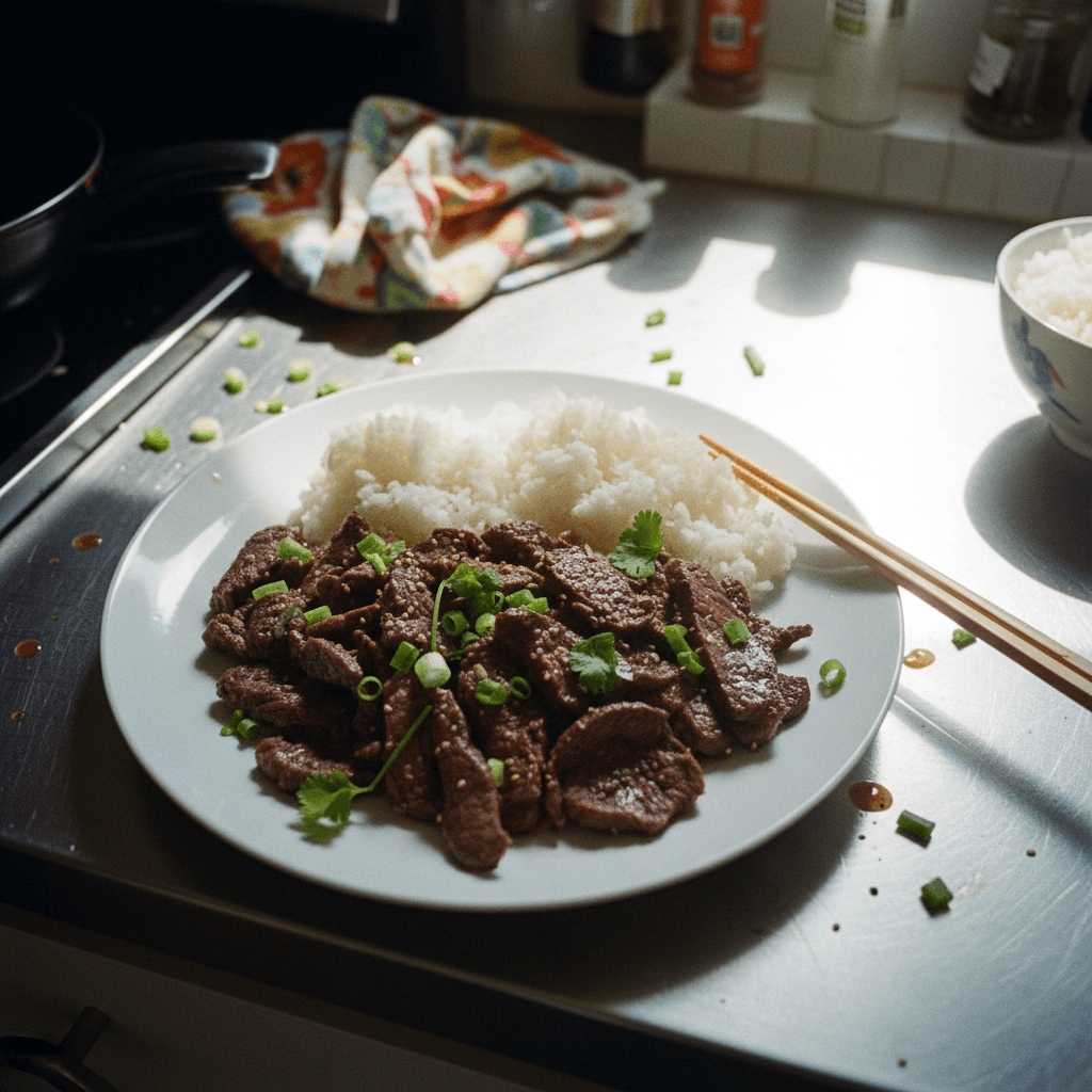 Velveted Beef