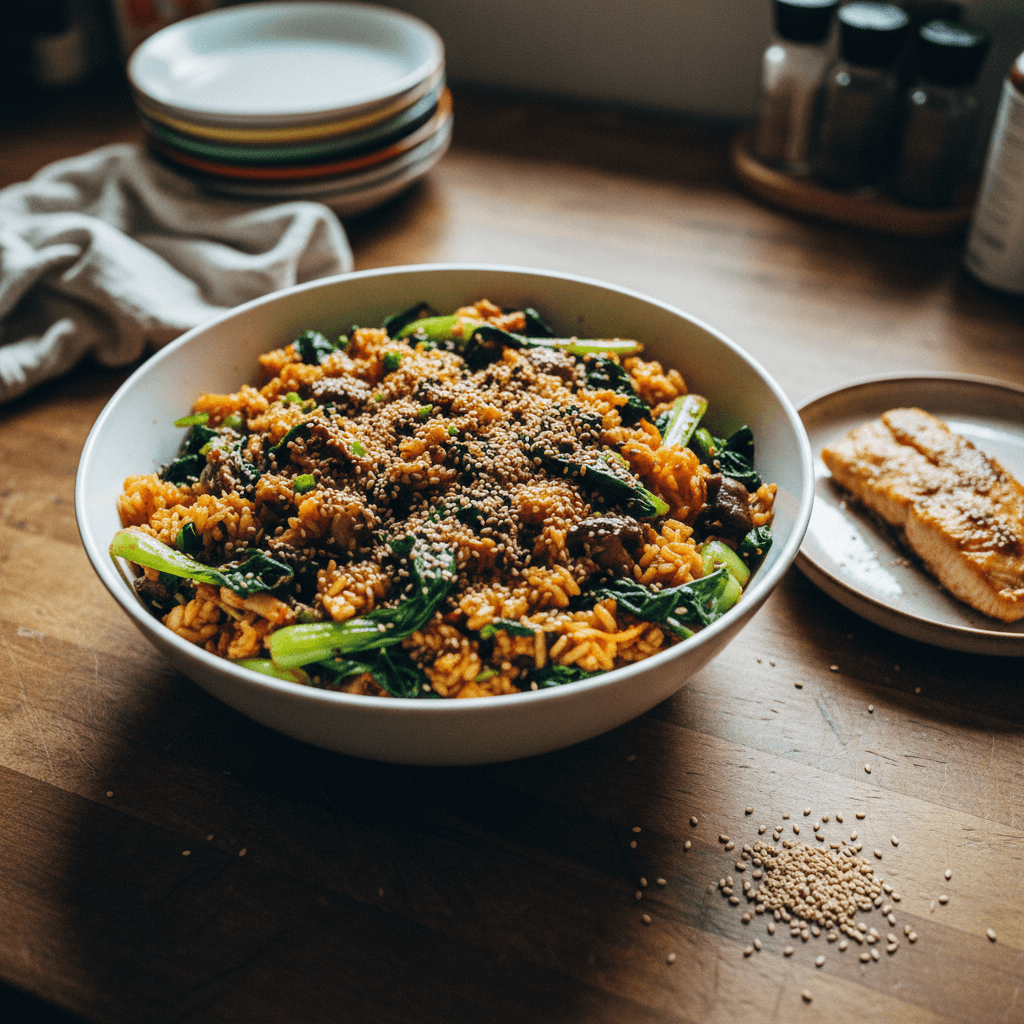 Veggie Packed Rice That Actually Tastes Good (Fiber Maxing!!!)