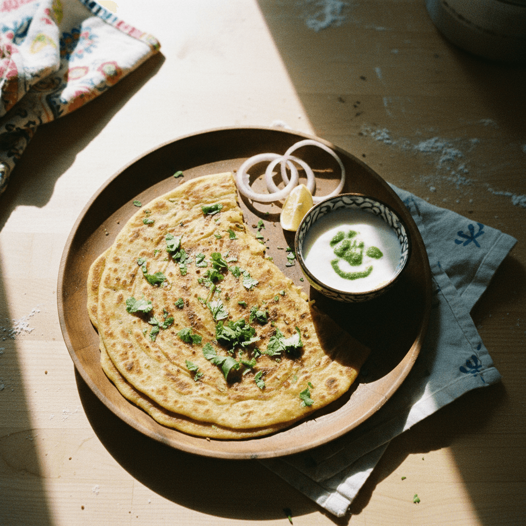 Lachha Aloo Pyaaz Ka Paratha