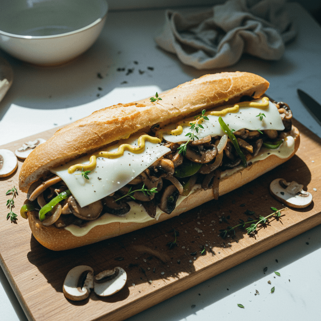 Mushroom Cheesesteak