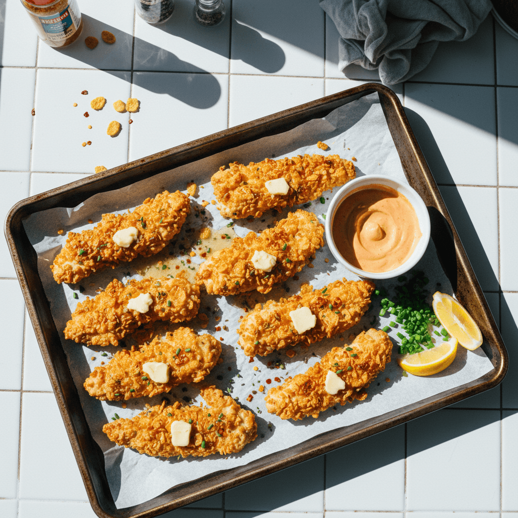 Crispy Chicken Strips (Oven-Baked)