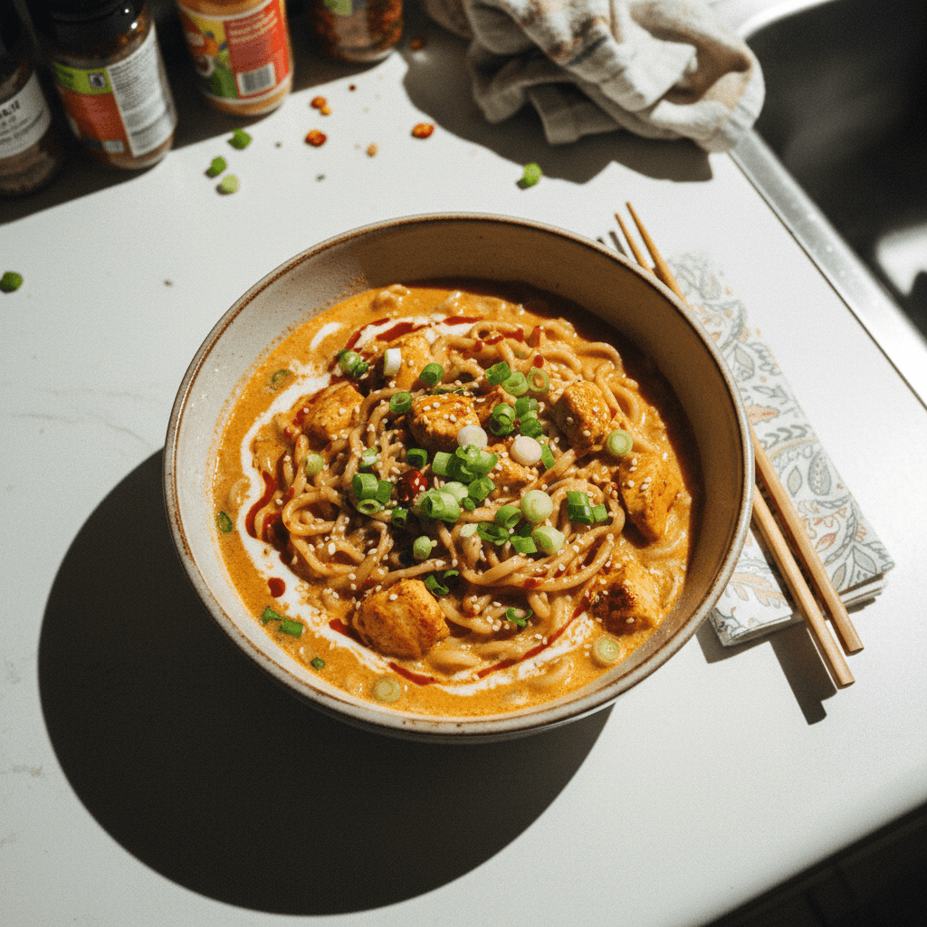 Miso Coconut Chicken Ramen
