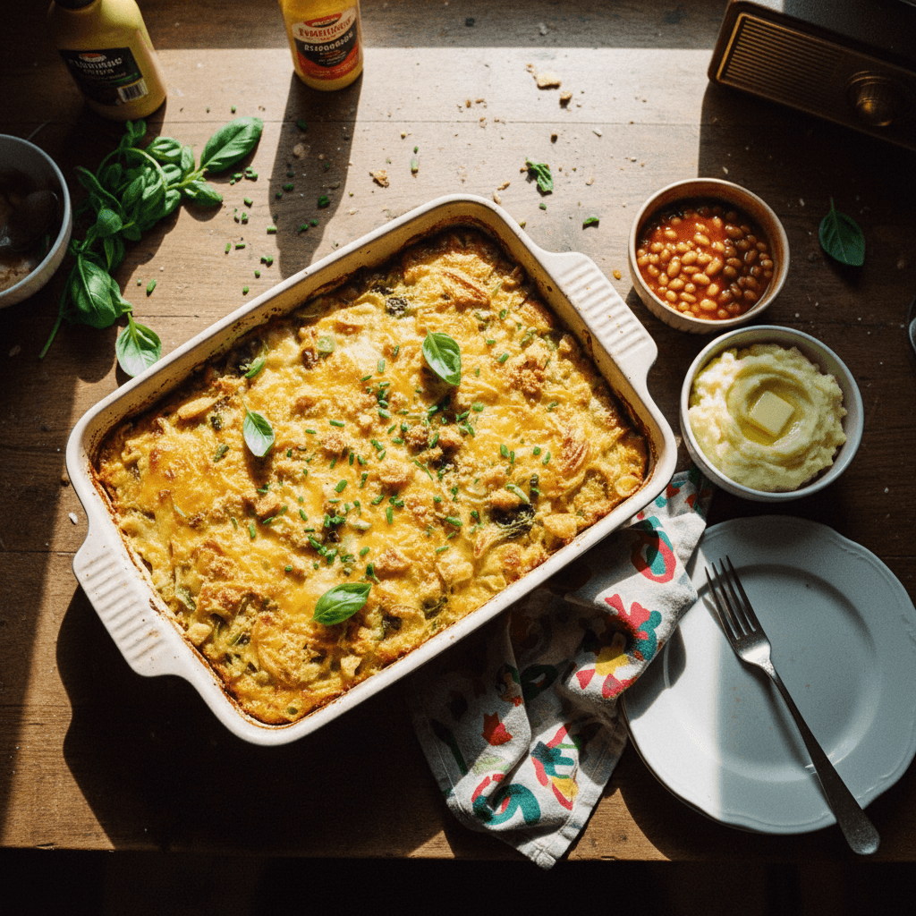 Cheesy Glamorgan Bake