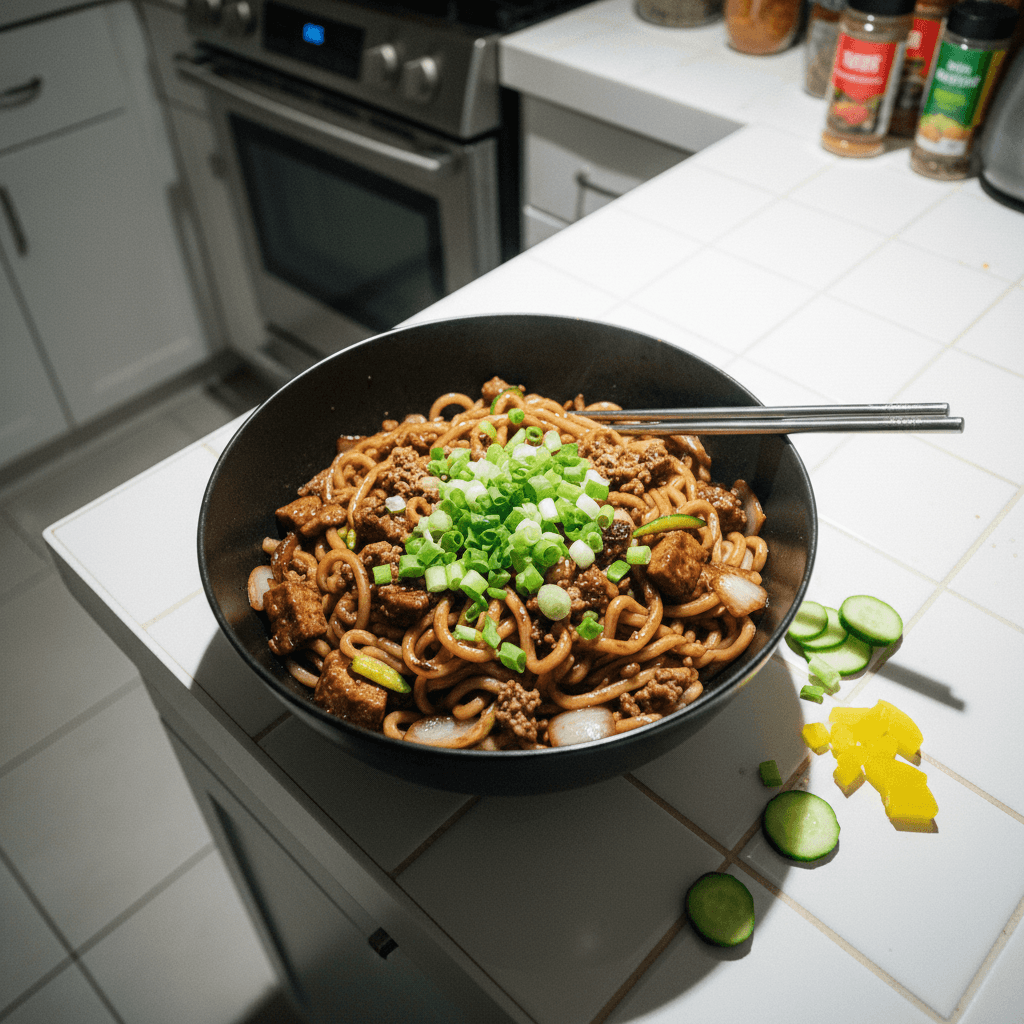 Jajangmyeon / Korean Black Bean Noodles