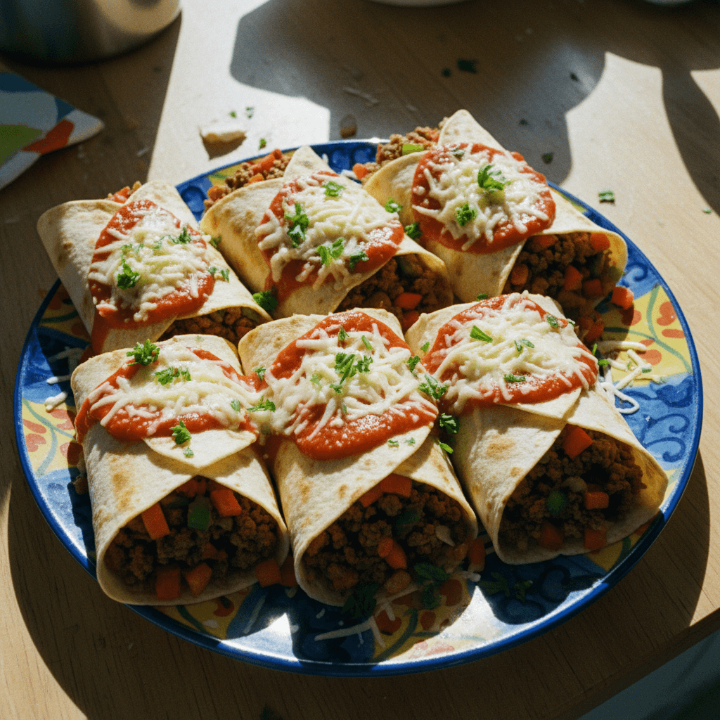 Wraps de Carne Molida
