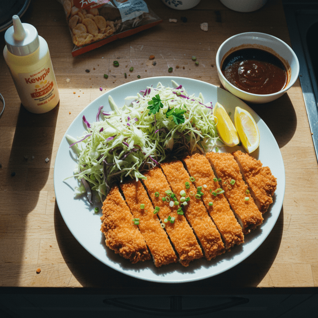 Pork Katsu with Shredded Cabbage