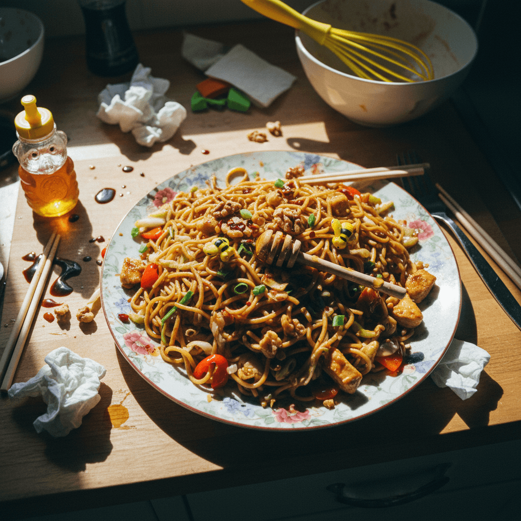No Money No Honey Chicken Chow Mein