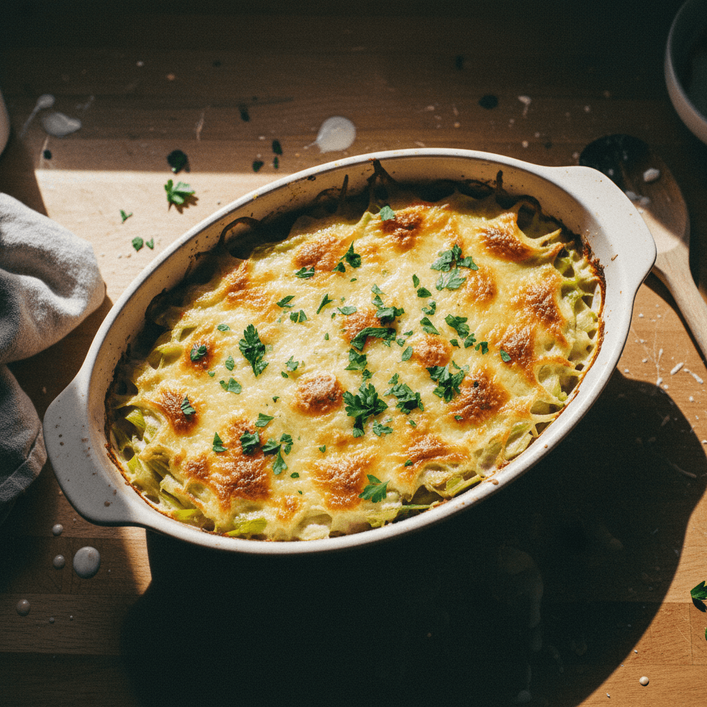 French Style Baked Leeks