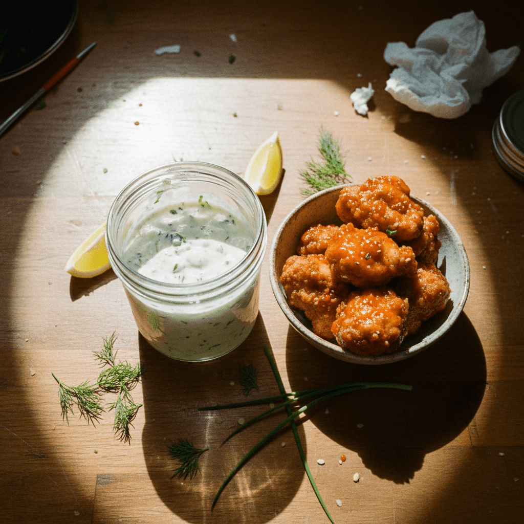 Homemade Garlic & Lemon Ranch Dressing
