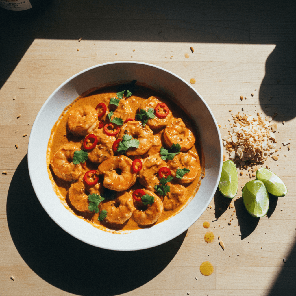 Creamy Coconut Gochujang Shrimp