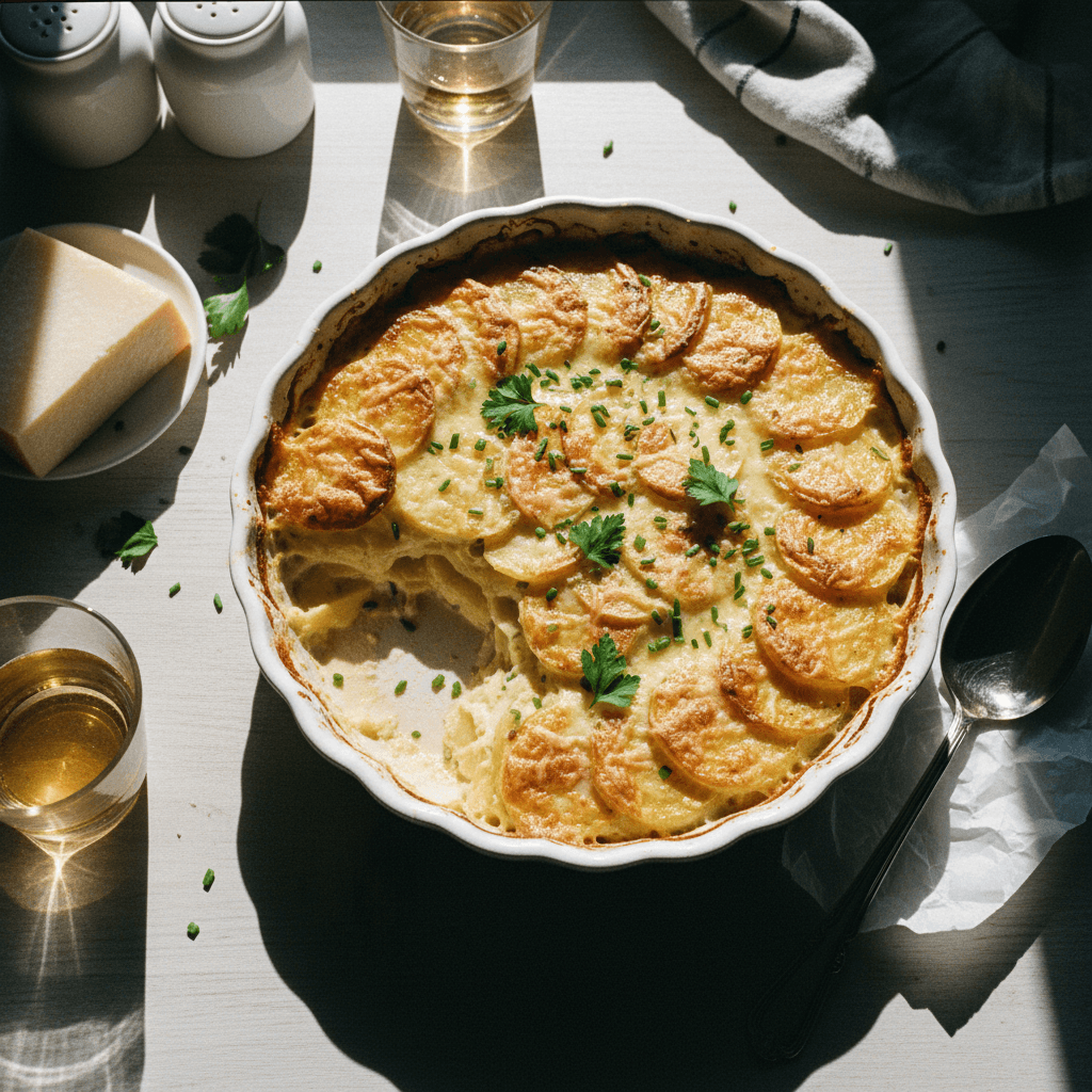 Leek and Cider Dauphinoise