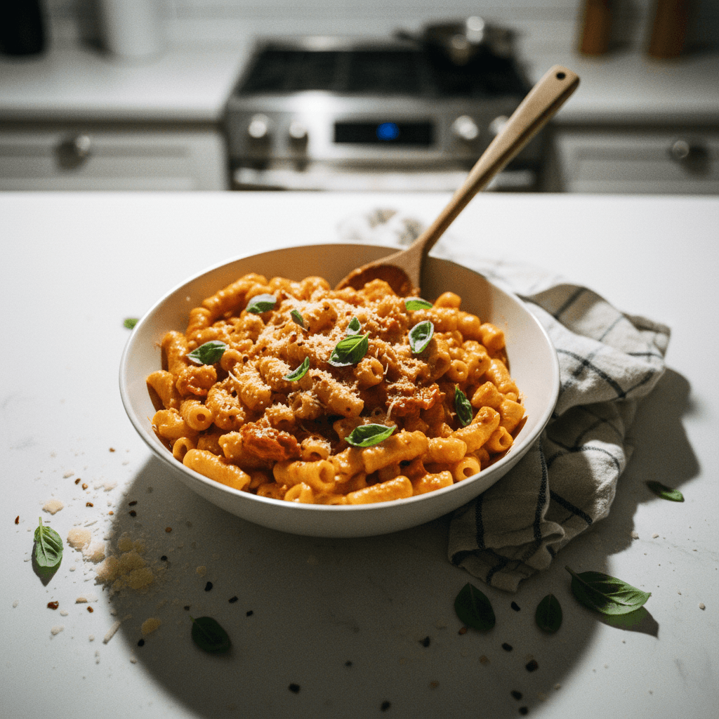 Easy Roasted Red Pepper Pasta
