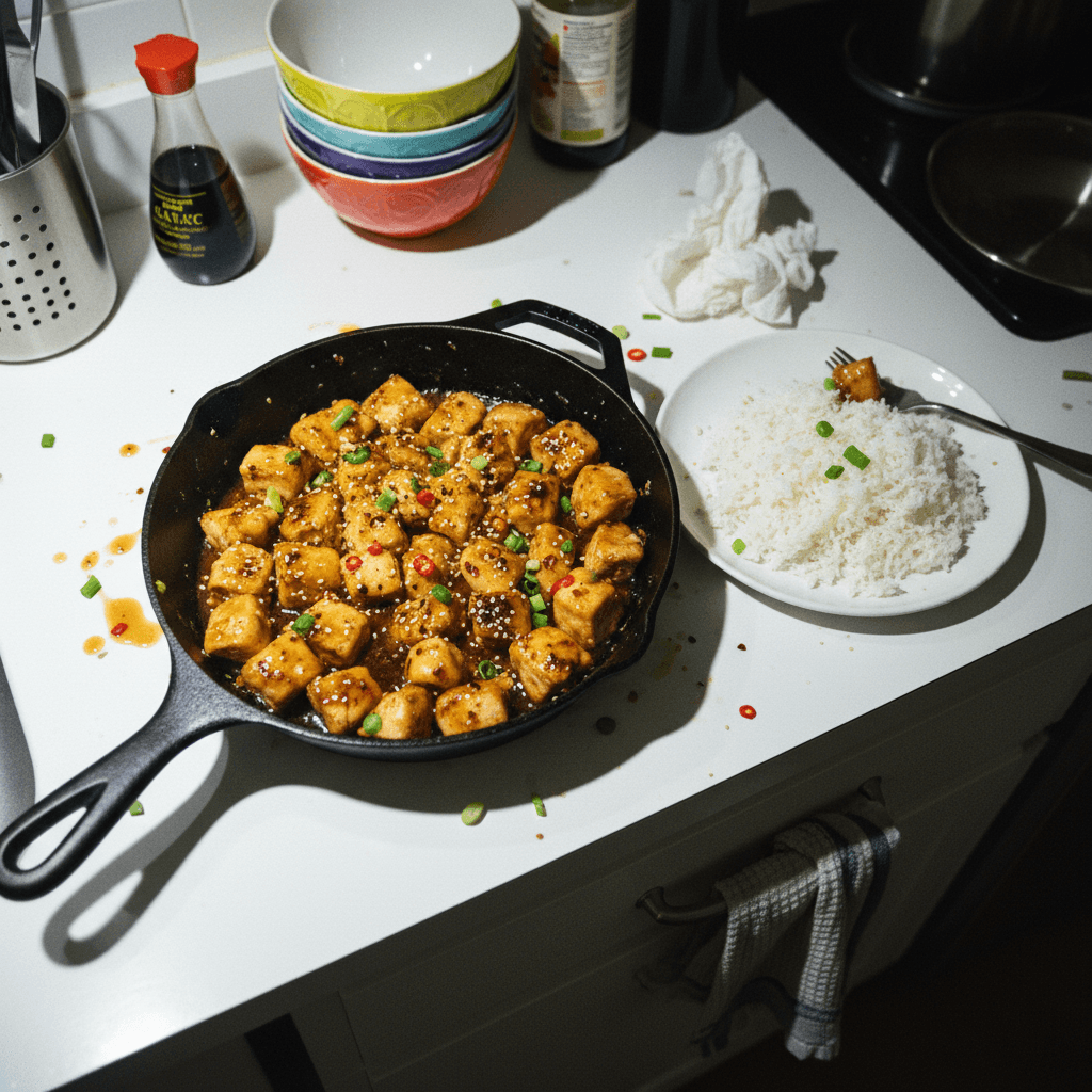 Easy 15-Minute 1-Pan Honey Garlic Chicken
